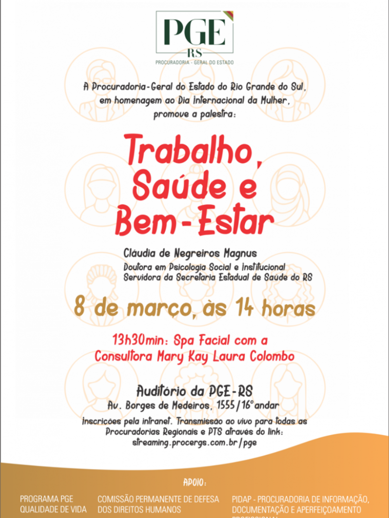 cartaz palestra dia da mulher 