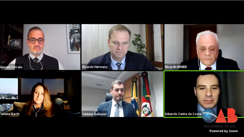 Evento foi transmitido ao vivo e permanece disponível no canal da Ordem no Youtube 