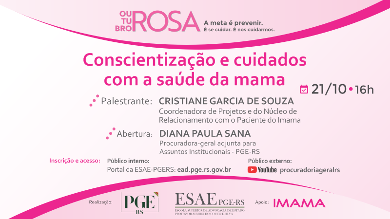 GAB ESAE  21 10   Outubro Rosa   Palestra Imama   SITE 