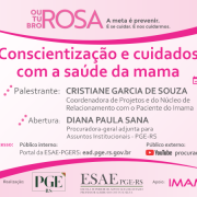 Palestra on-line alusiva ao Outubro Rosa