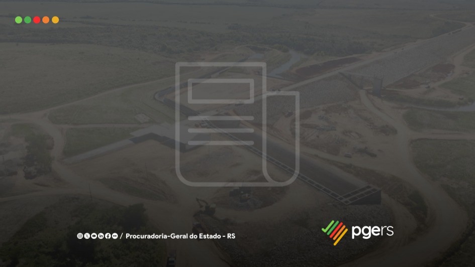 a imagem mostra uma foto de drone da barragem